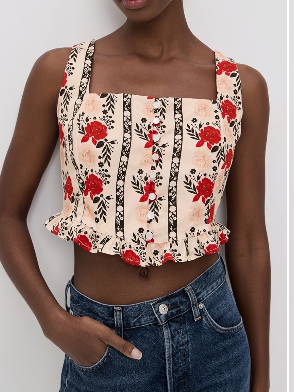 Slilent Front Bustier Top